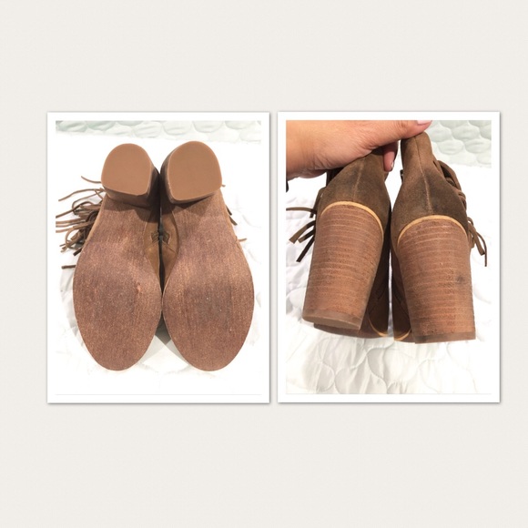 Brass Plum Tan Booties - Picture 2 of 7